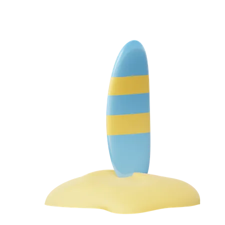 Tabla de surf  3D Illustration