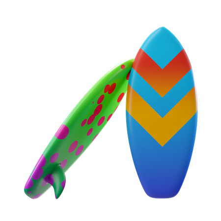 Tabla de surf  3D Illustration