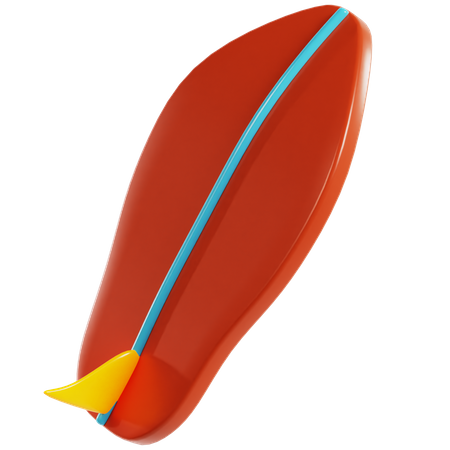 Tabla de surf  3D Icon