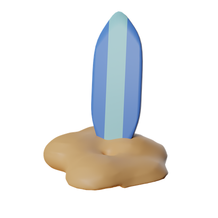 Tabla de surf  3D Icon