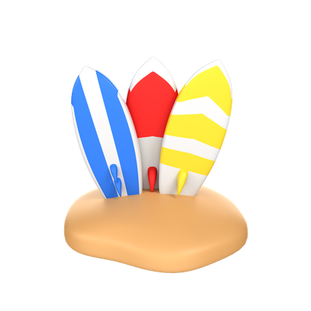 Tabla de surf  3D Icon