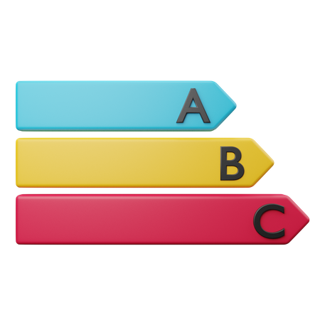 Tabla del alfabeto  3D Illustration