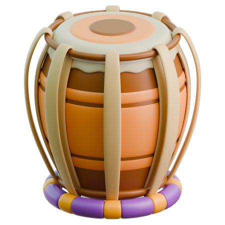 Tabla Drum  3D Icon