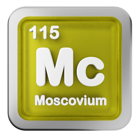 Tabla periódica del moscovio  3D Icon