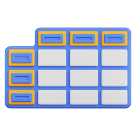 Table  3D Icon