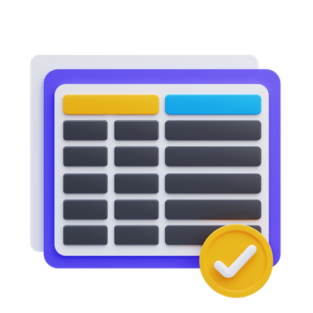 Table  3D Icon