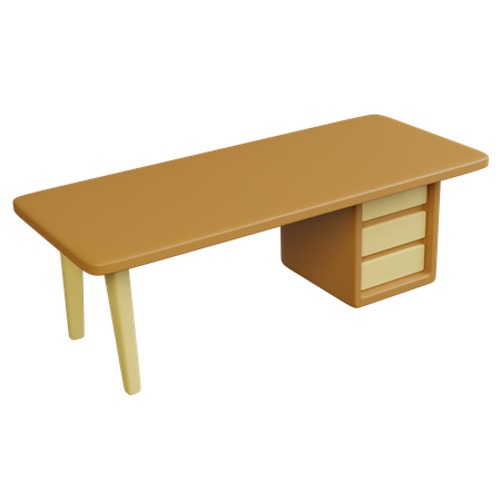 Table bureau  3D Icon