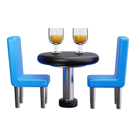 Chaise de table  3D Icon