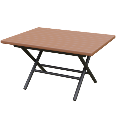 Table de camping  3D Icon