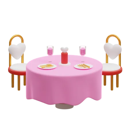 Table de mariage  3D Icon