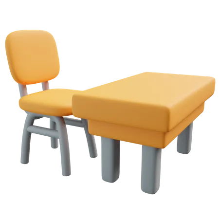 Table d'école  3D Icon