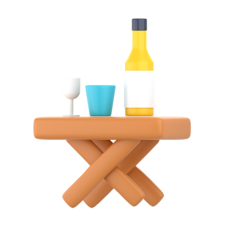 Table décontractée  3D Icon