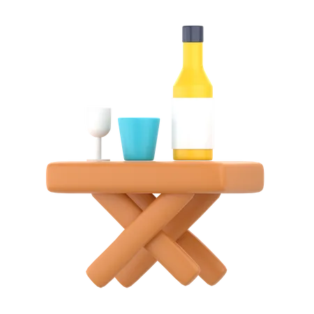 Table décontractée  3D Icon