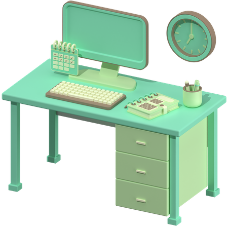 Table de travail  3D Icon