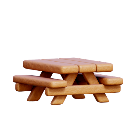 Table en bois  3D Icon
