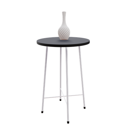 Table et vase  3D Icon