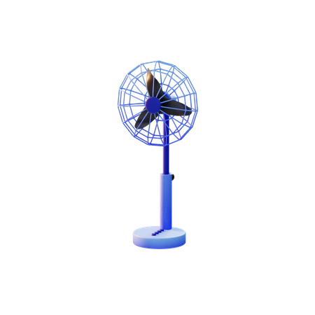 Table Fan  3D Illustration