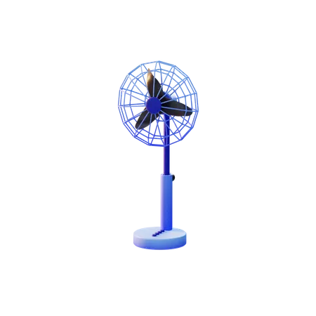 Table Fan  3D Illustration