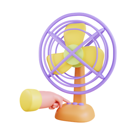 Table Fan  3D Illustration