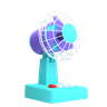 pedestal fan 3d logo