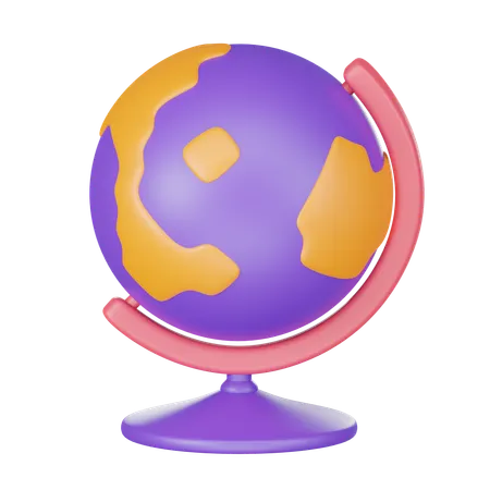Geography Earth Globe Education 3 D Render 3D Icon