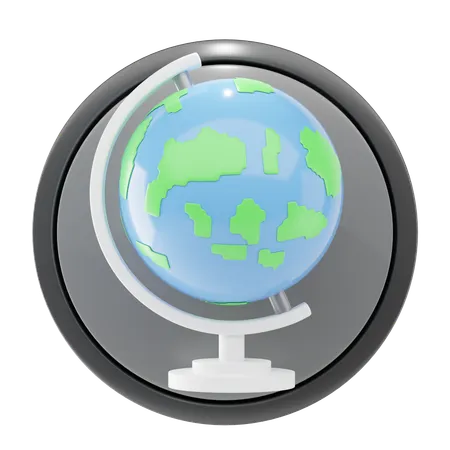 Globe 3 D Icon And Illustration 3D Icon