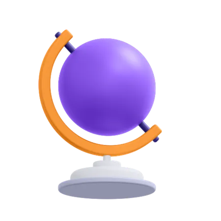 An Icon Of Globe 3D Icon