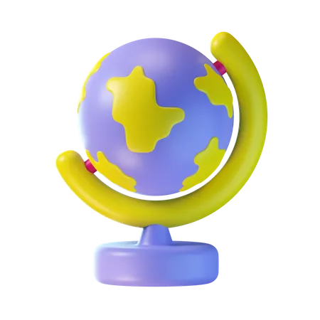 Table Globe  3D Icon