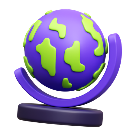 Table Globe  3D Icon