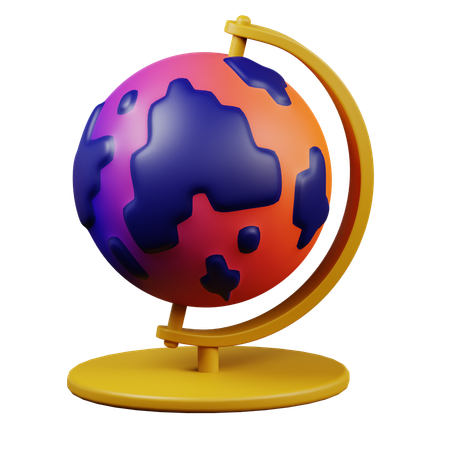 Table Globe  3D Icon