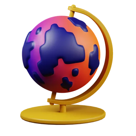 Table Globe  3D Icon