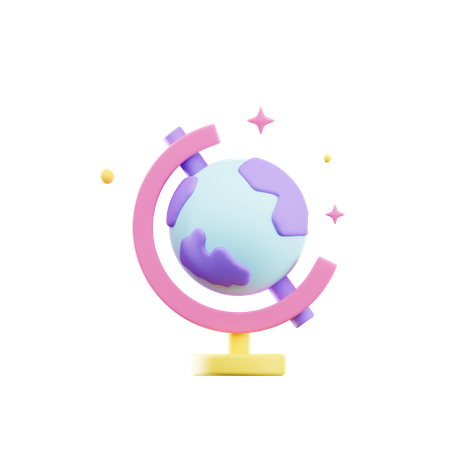 Table Globe  3D Icon