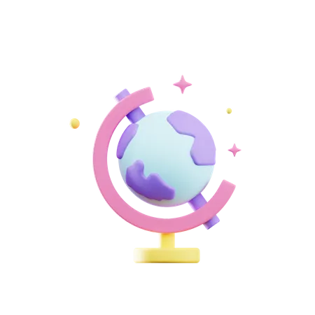 Table Globe  3D Icon