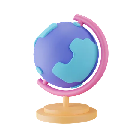 Table Globe  3D Icon