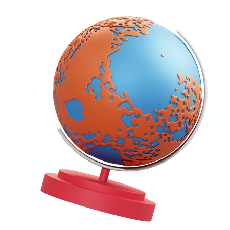 Table Globe  3D Illustration