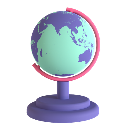 Table Globe  3D Illustration