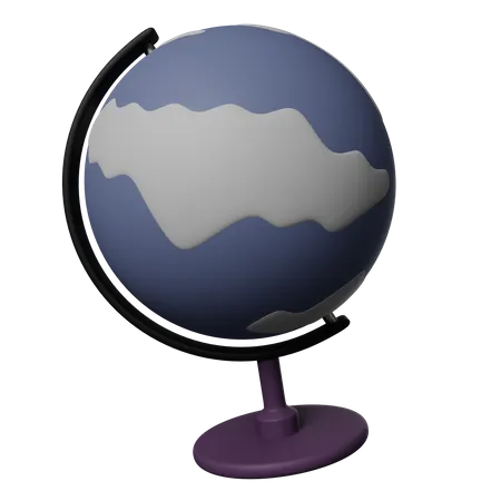 3 D Table Globe Illustration 3D Icon