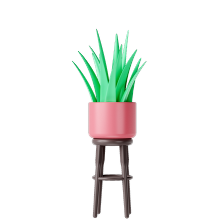 Table de pot de fleur  3D Icon