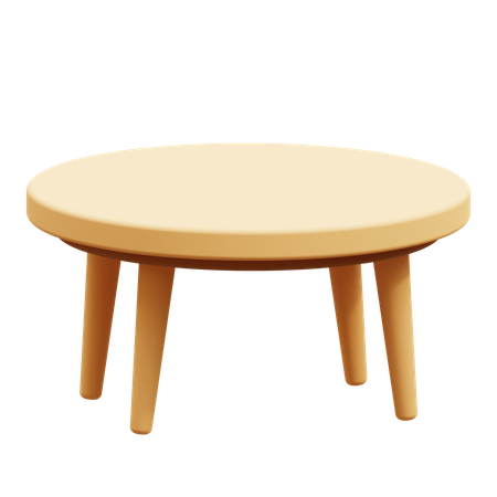 Table ronde  3D Icon
