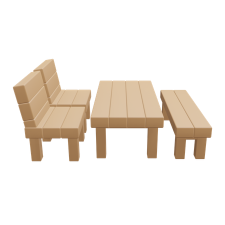 Table Set  3D Icon