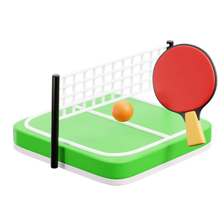 Table Tennis  3D Icon