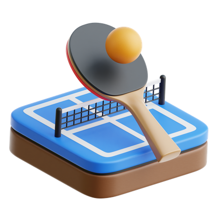 Table Tennis  3D Icon