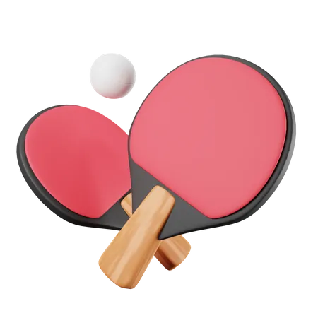 Table Tennis  3D Illustration