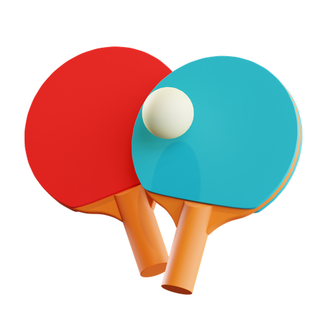 Table Tennis  3D Illustration