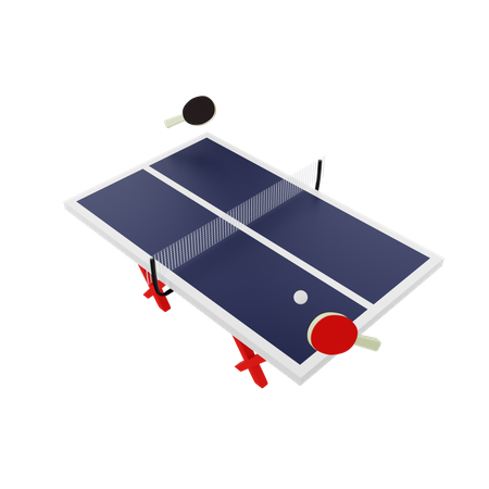 Table tennis 3D Illustration