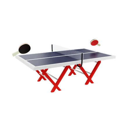 Table tennis  3D Illustration