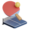table-tennis 3d illustration