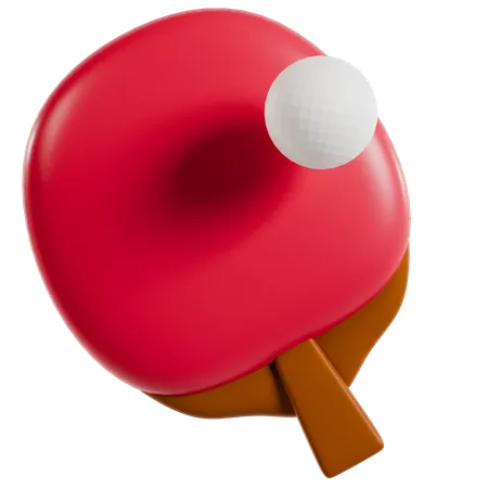 Table Tennis Action Shot  3D Icon