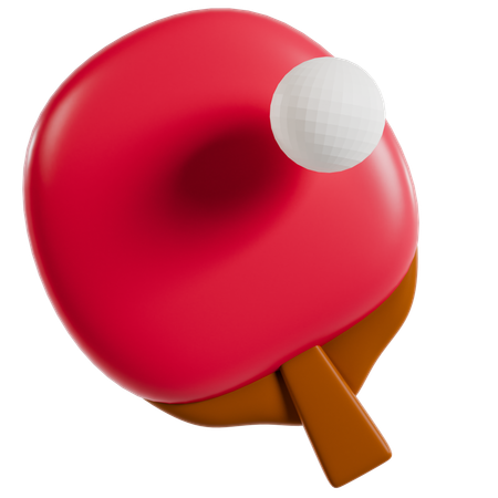 Table Tennis Action Shot  3D Icon