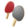 3d table tennis bat emoji